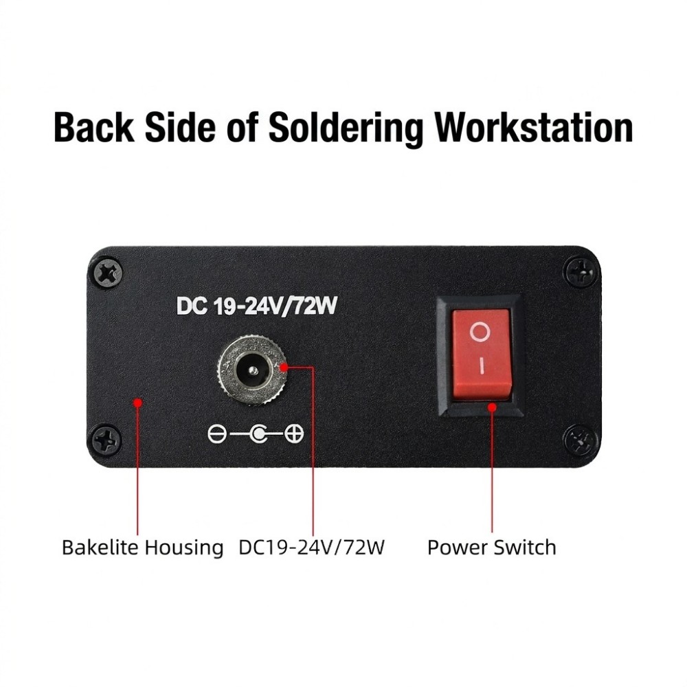 T12 Soldering Station Oled - T12 Lötstation AC100‑240V OLED-Digitalanzeige 72W Lötstation